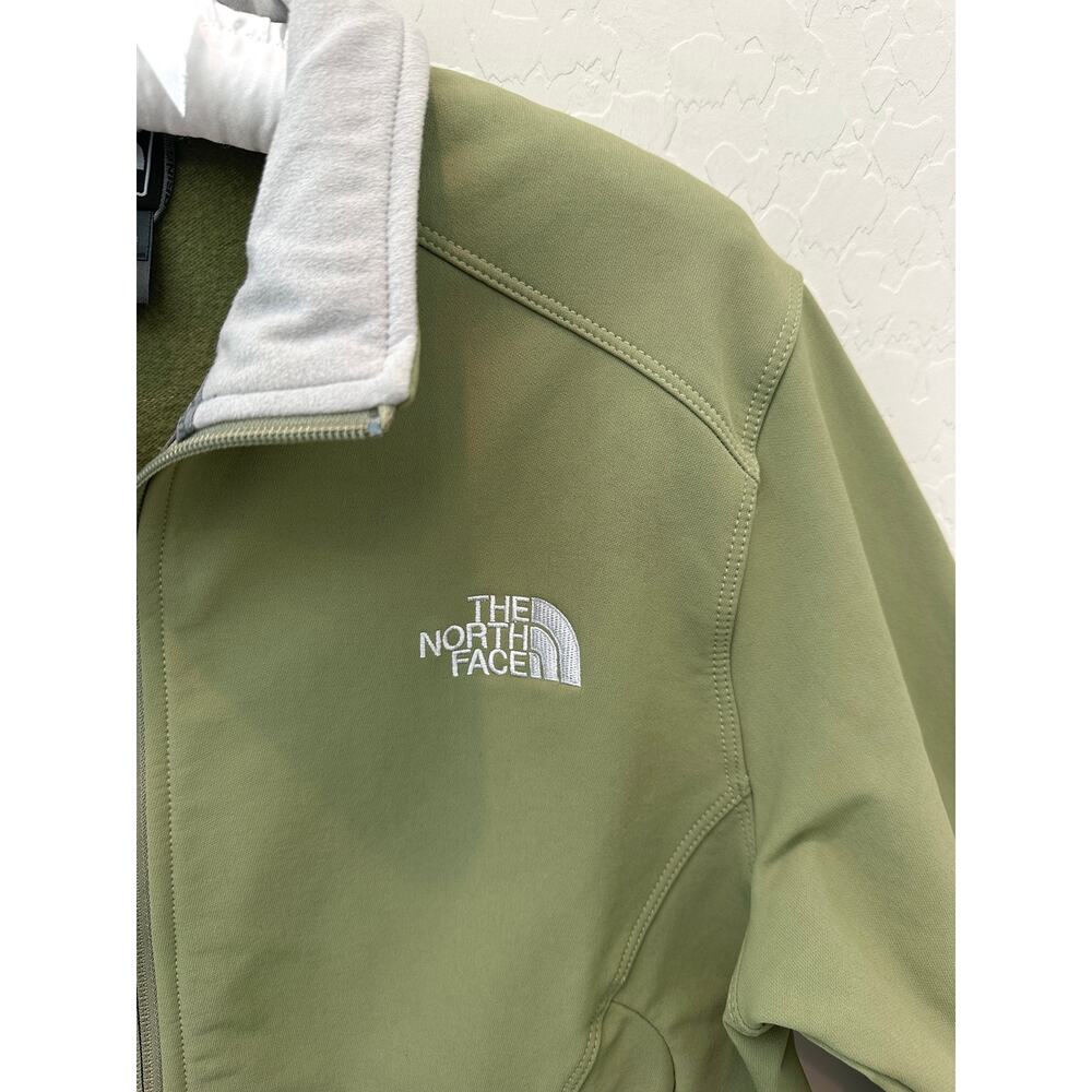 THE NORTH FACE Apex Bionic Jacket Green Softshell Full Zip Fleece Outdoor Large - Picture 4 of 6